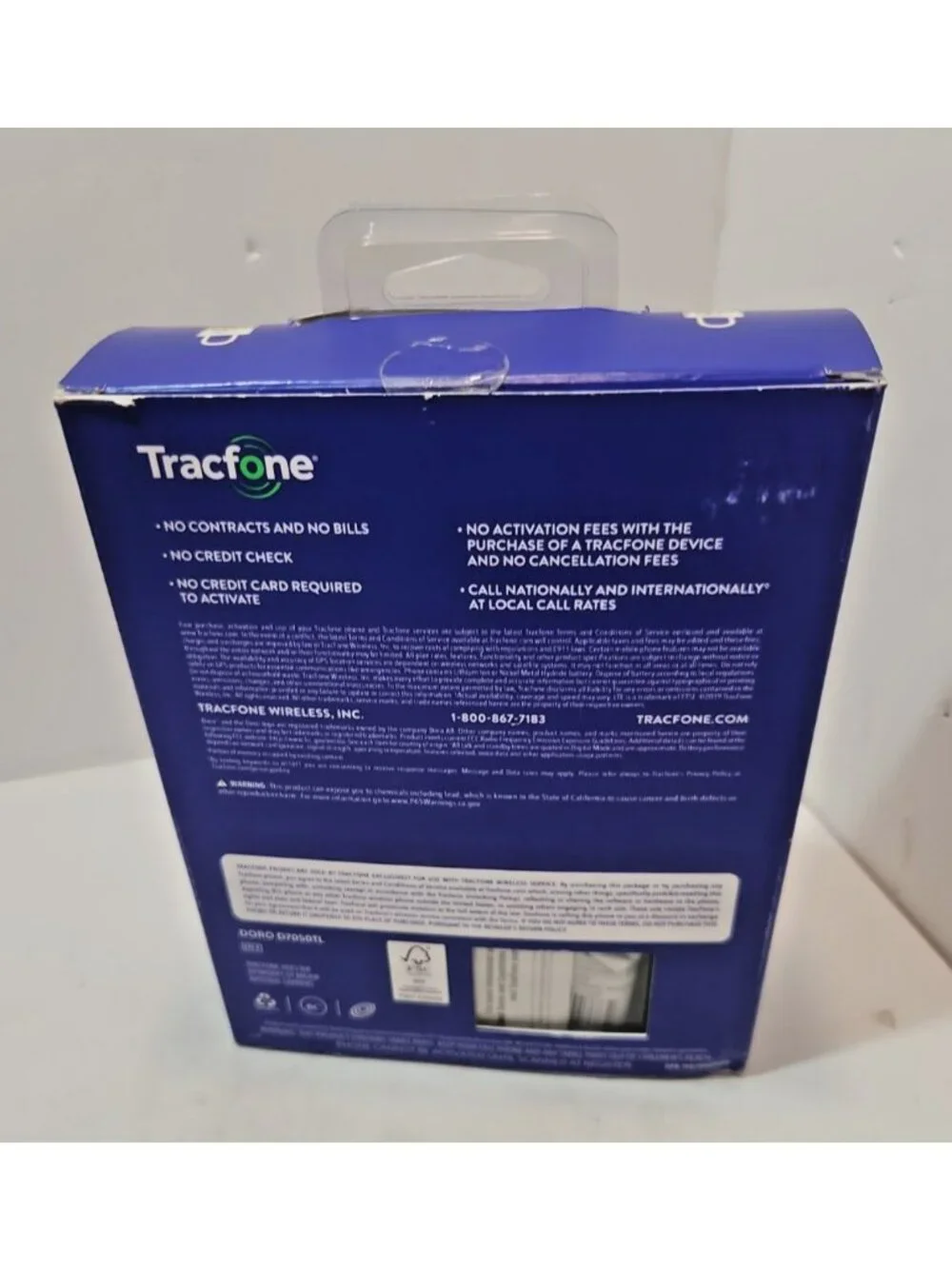 Doro 7050/D7050TL Black TracFone 4 G VoLTE Flip Smartphone New in Box Rare